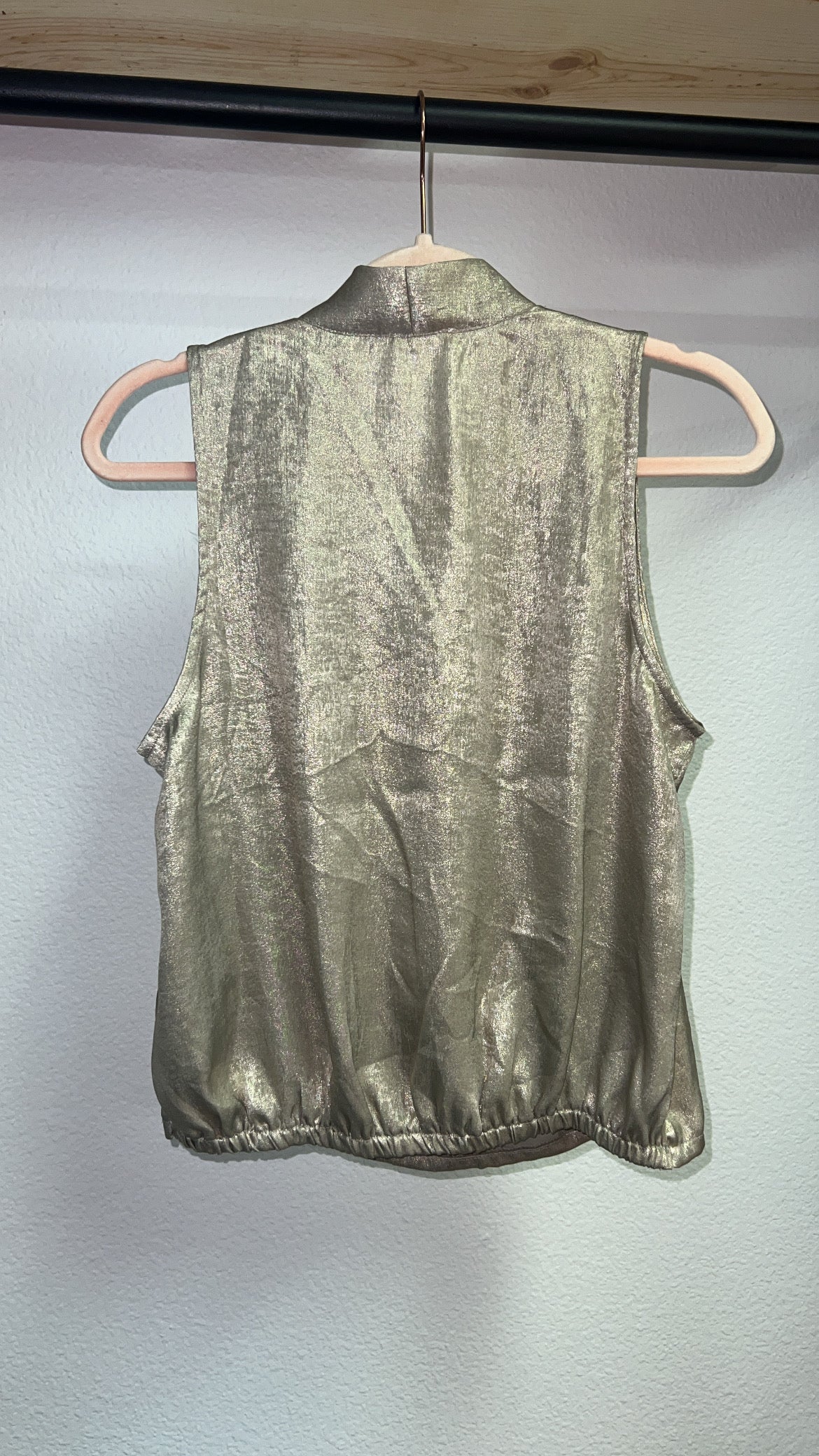 Champagne sleeveless top