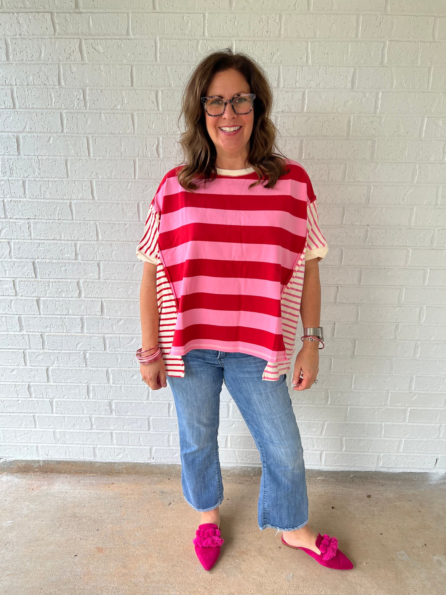 Stripe oversized tee