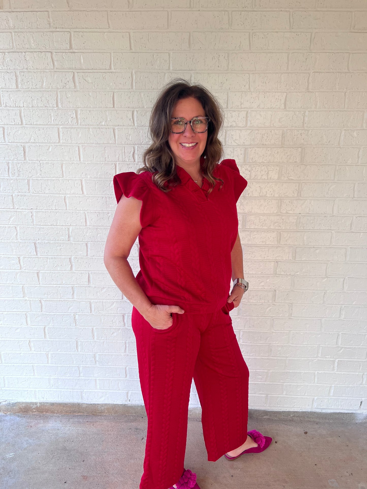 Red lounge set