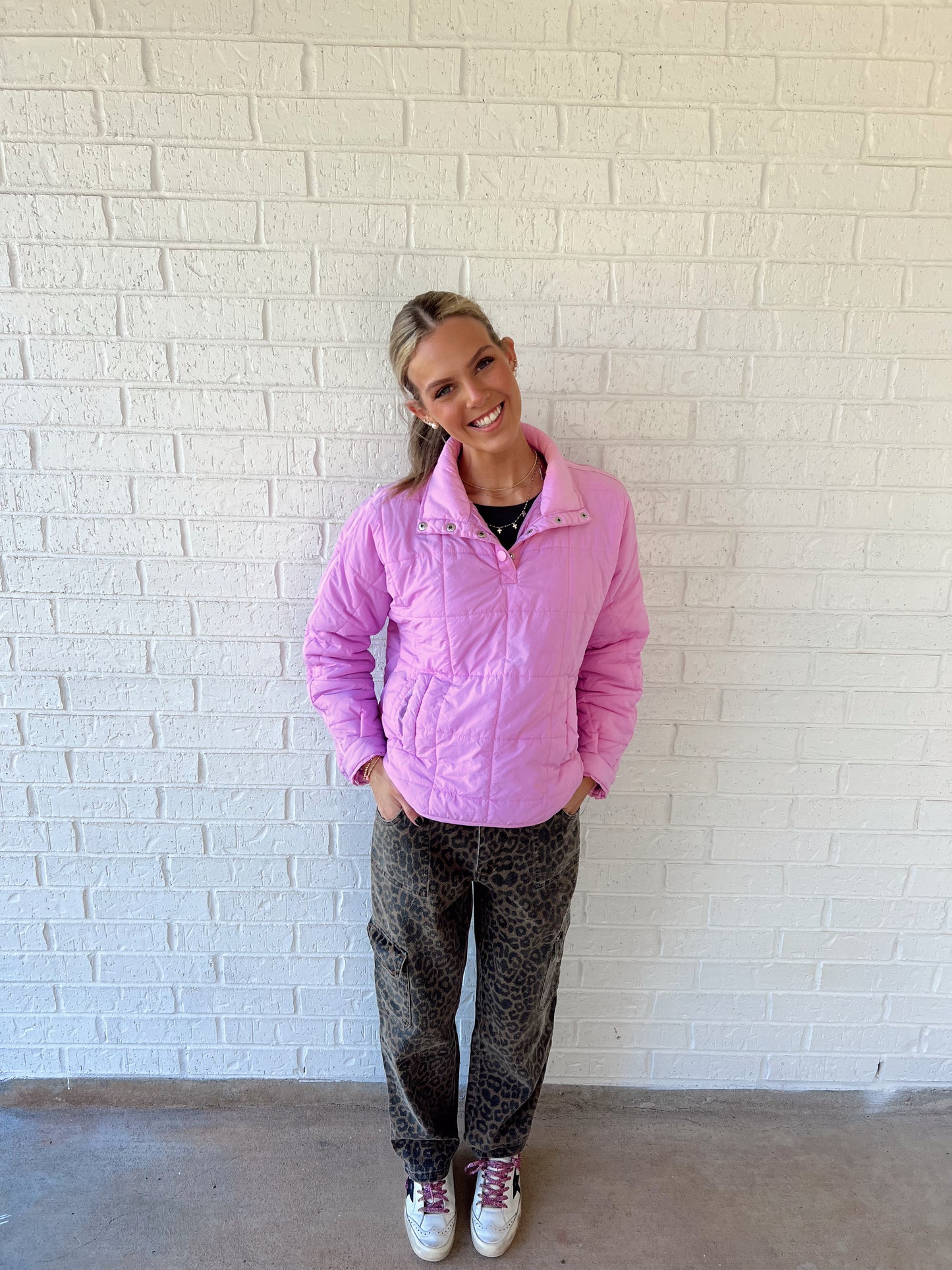 Bubble Gum Pink Pullover