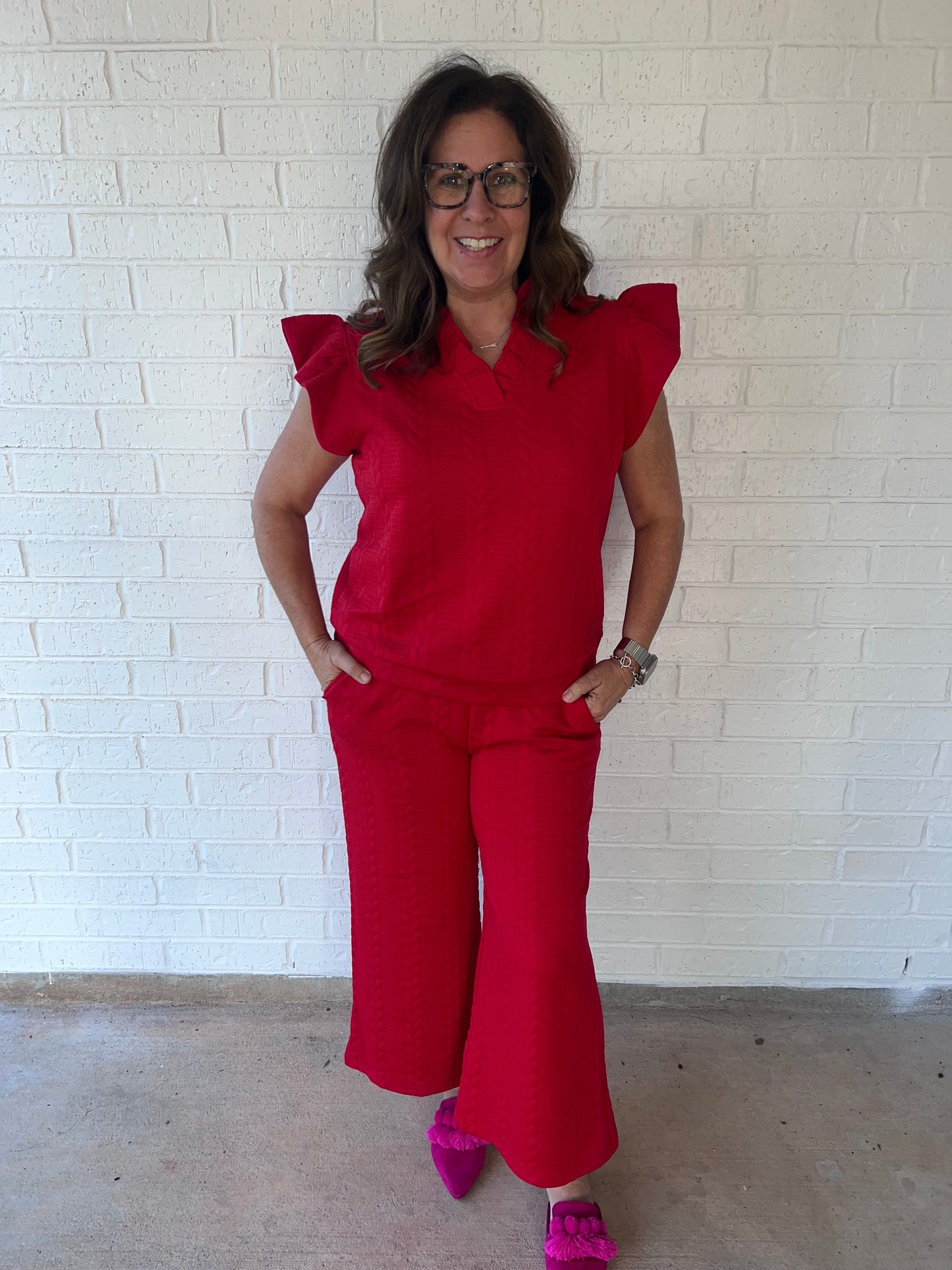 Red lounge set