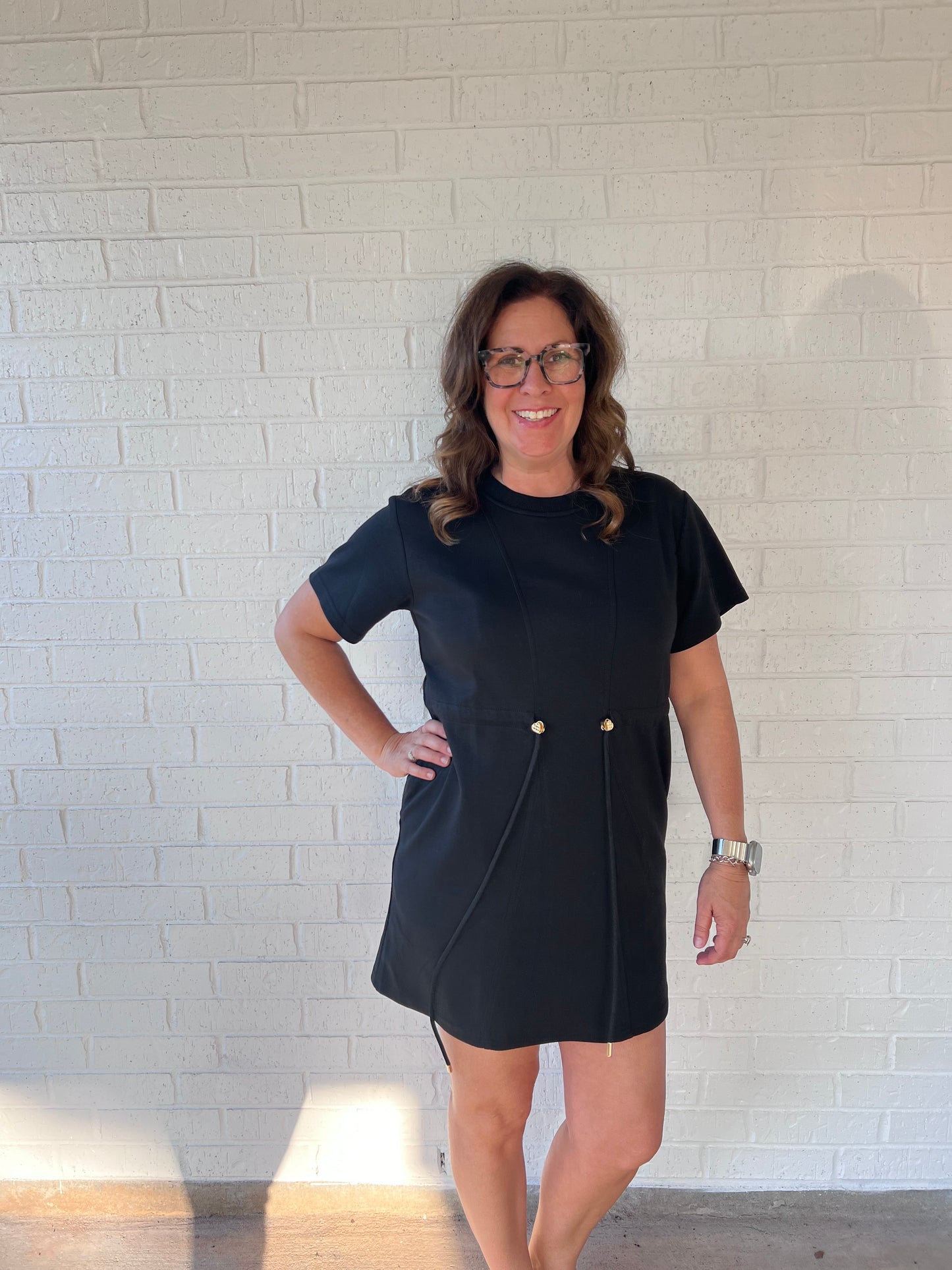 Everyday Dress in Black with ties