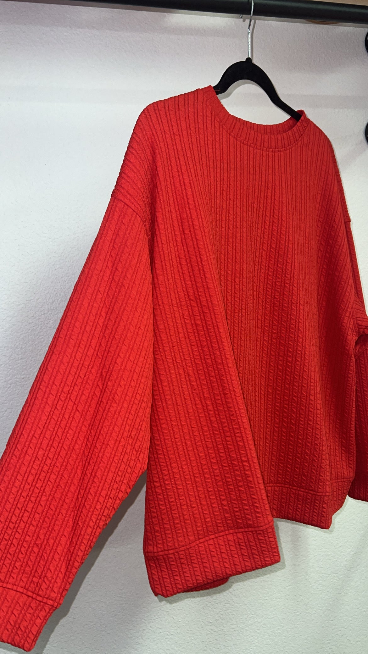 Cherry Red Long Sleeve Set