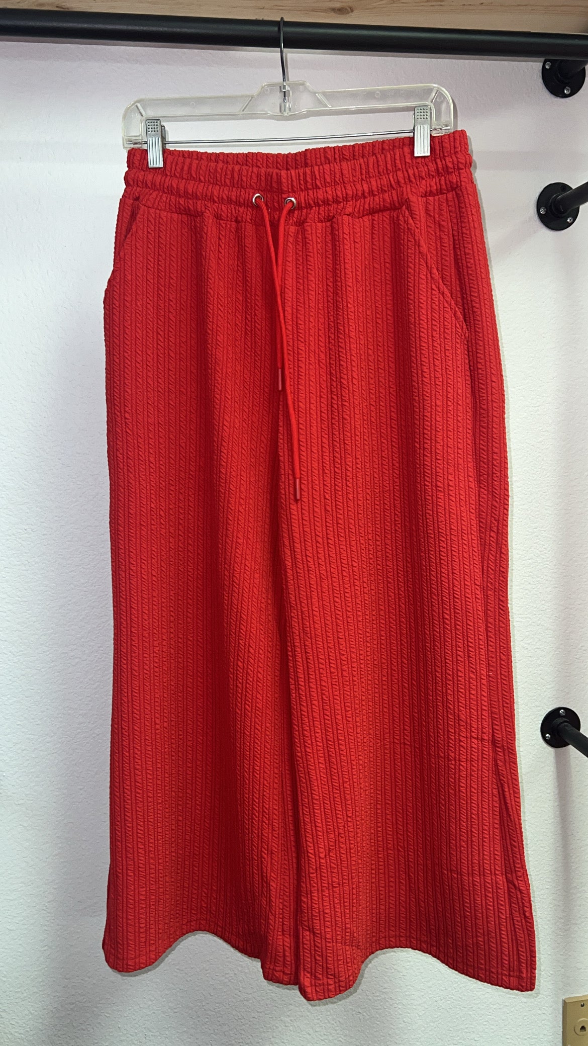 Cherry Red Long Sleeve Set