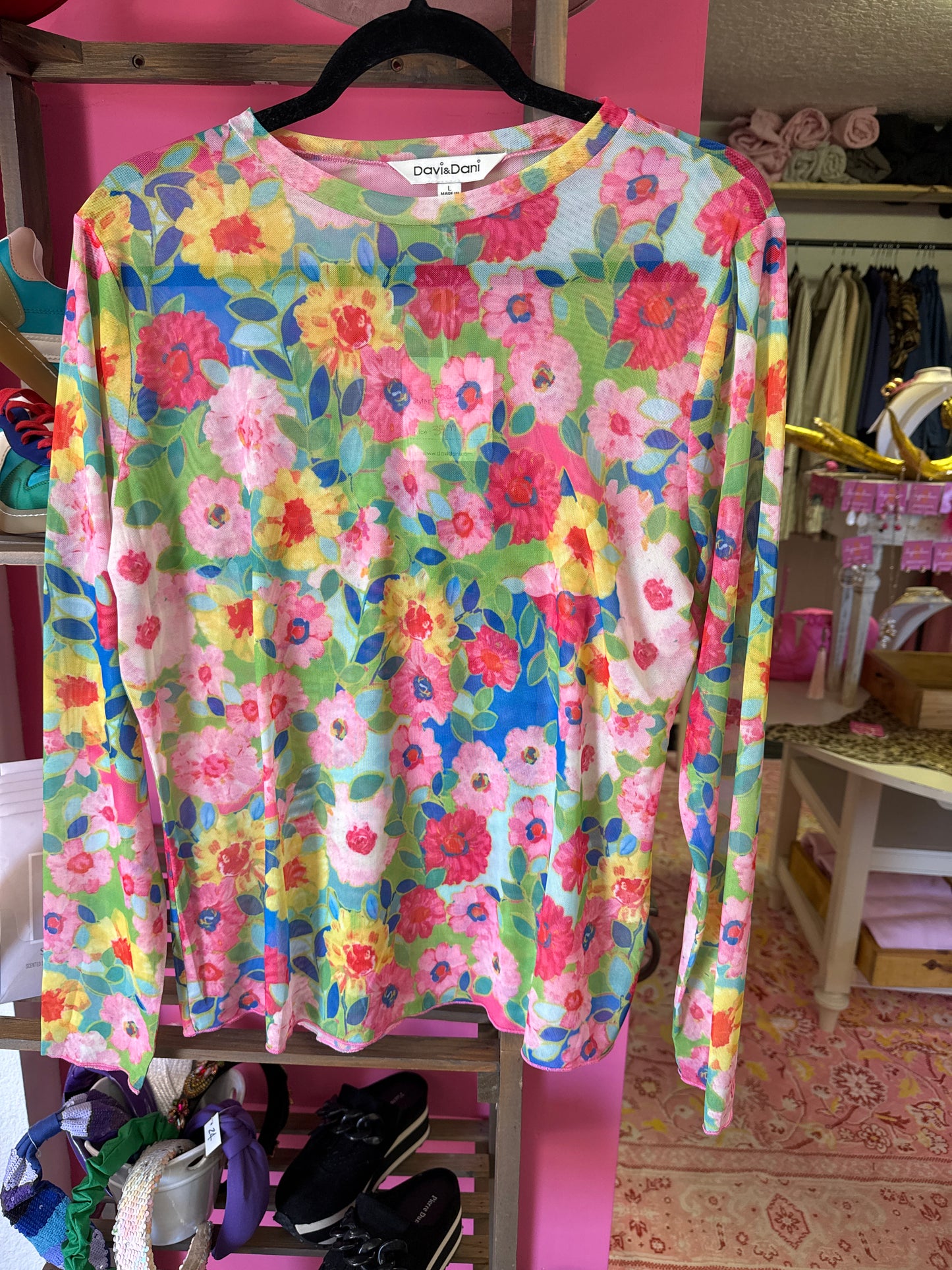 Bouquet Sheer Top