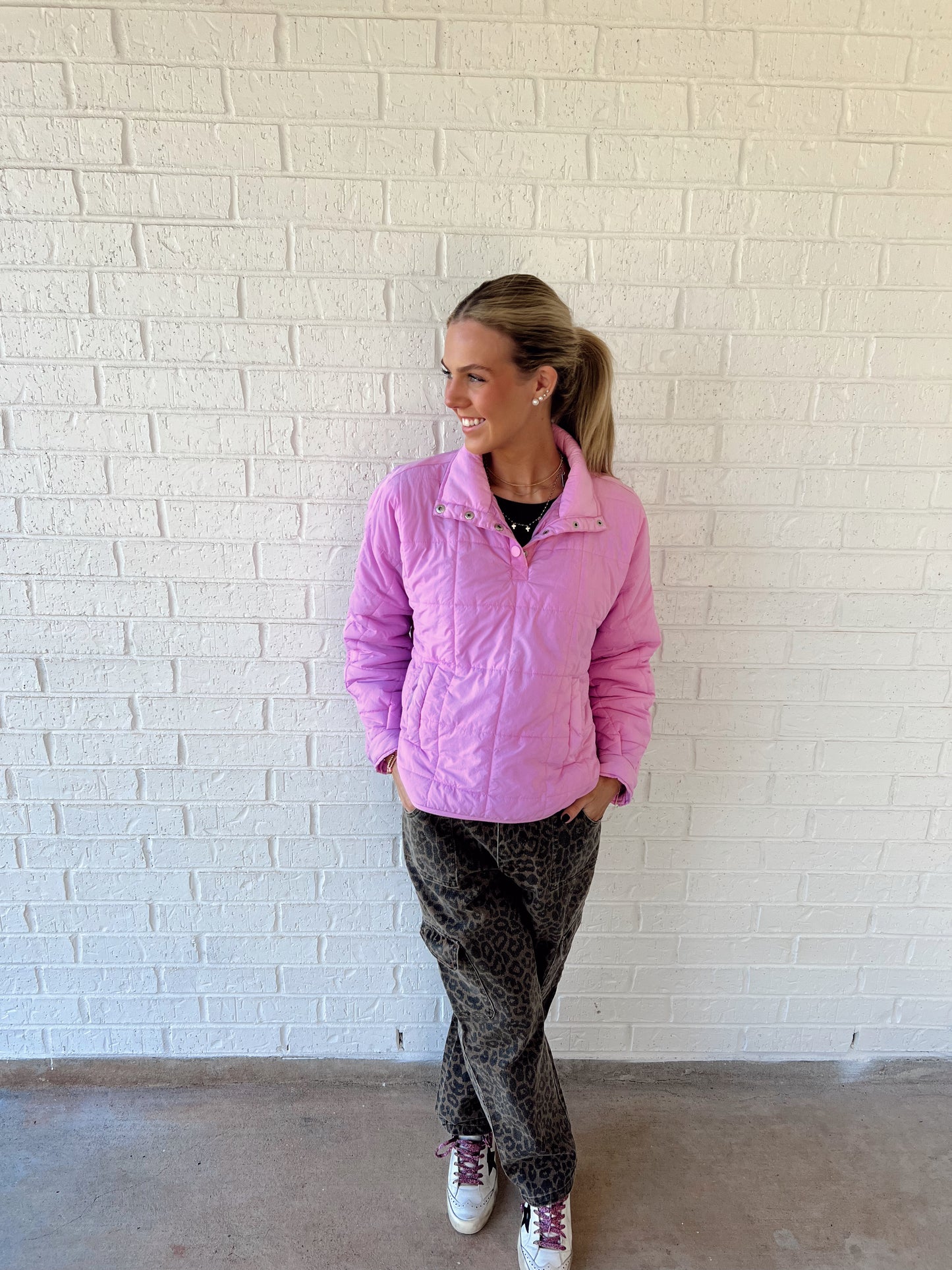 Bubble Gum Pink Pullover