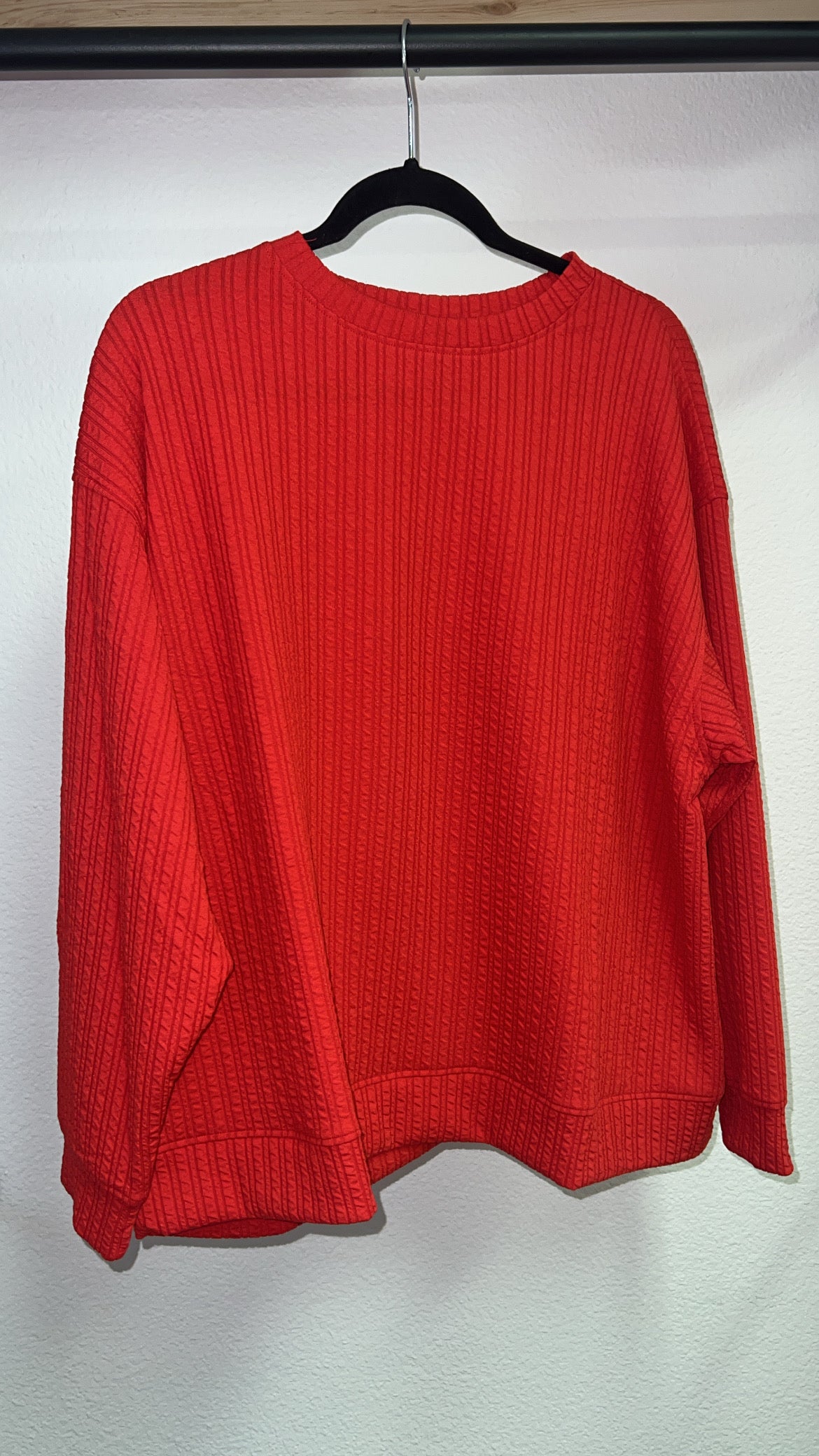 Cherry Red Long Sleeve Set