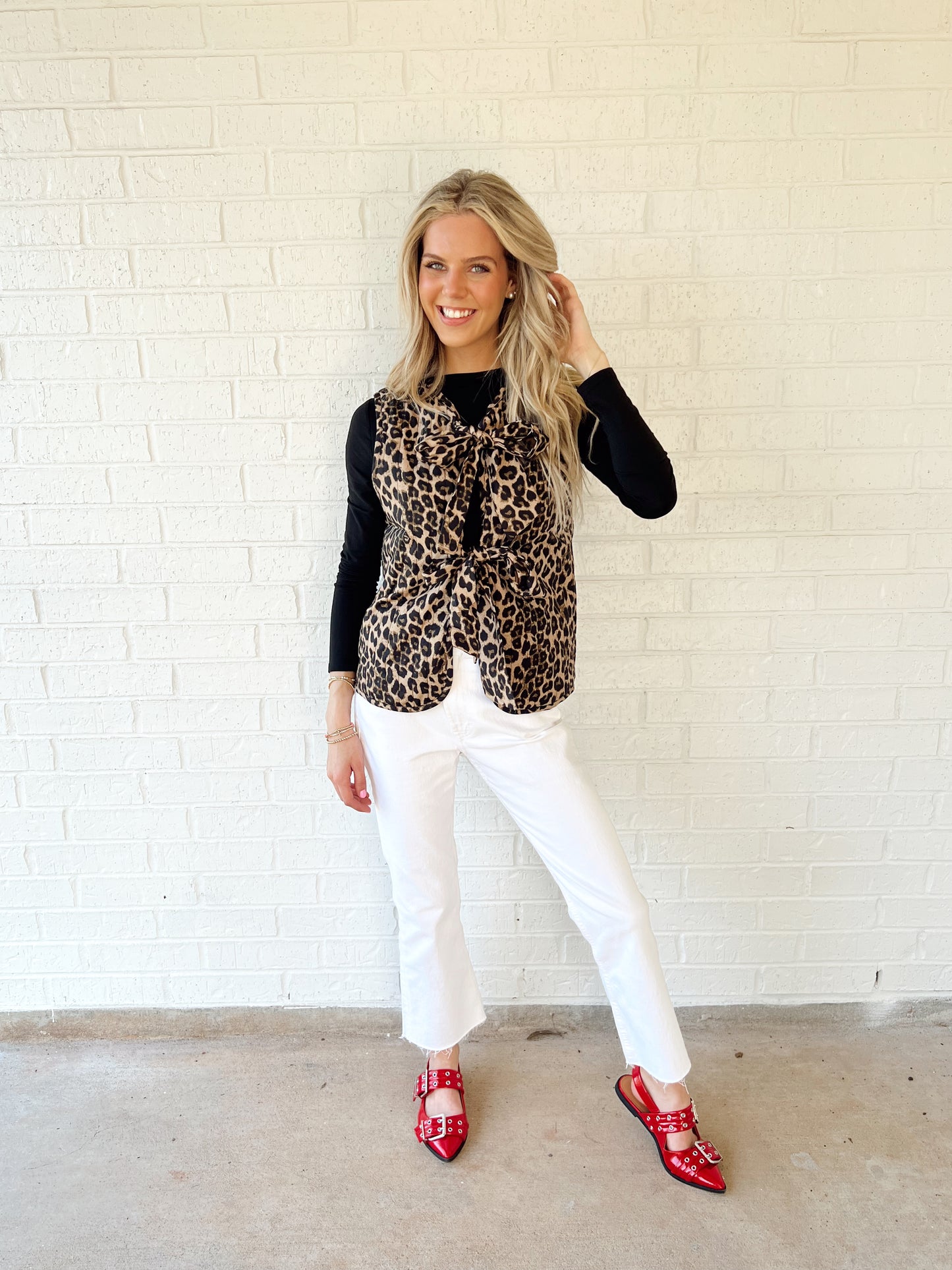Cheetah Bow Vest