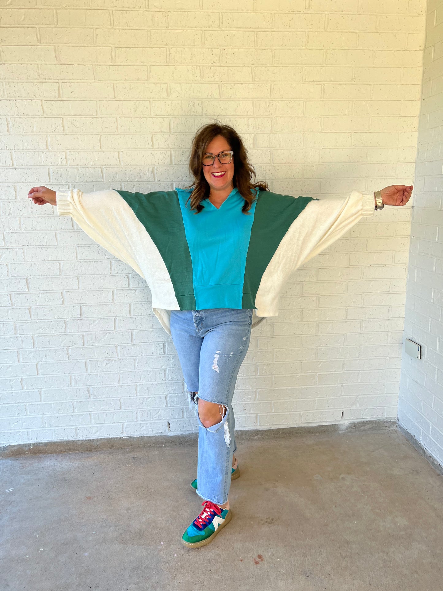 Shades of Blue V Top