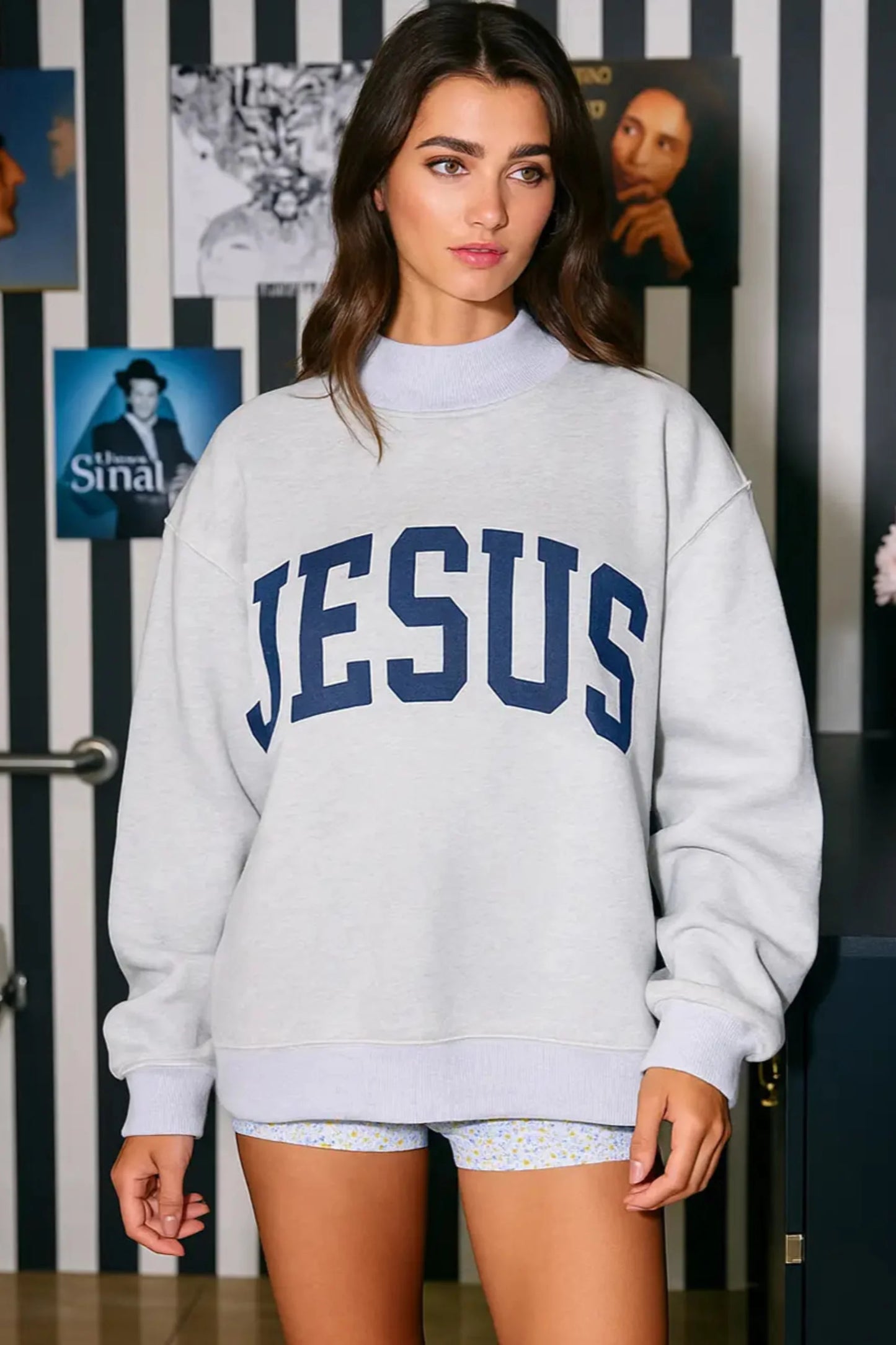 Jesus/ God is Good Crewneck Reversible