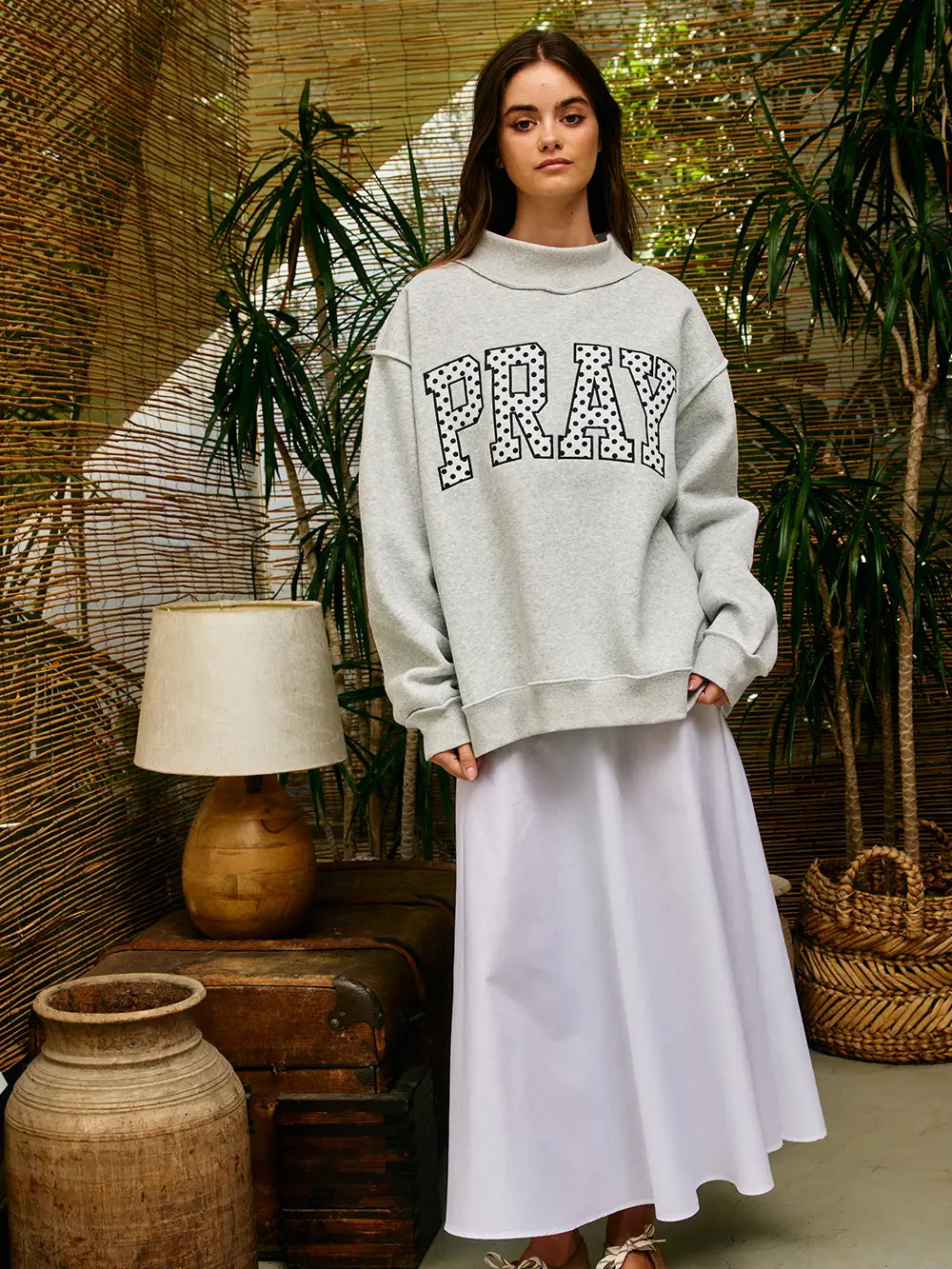 Pray- Polkadot Crewneck