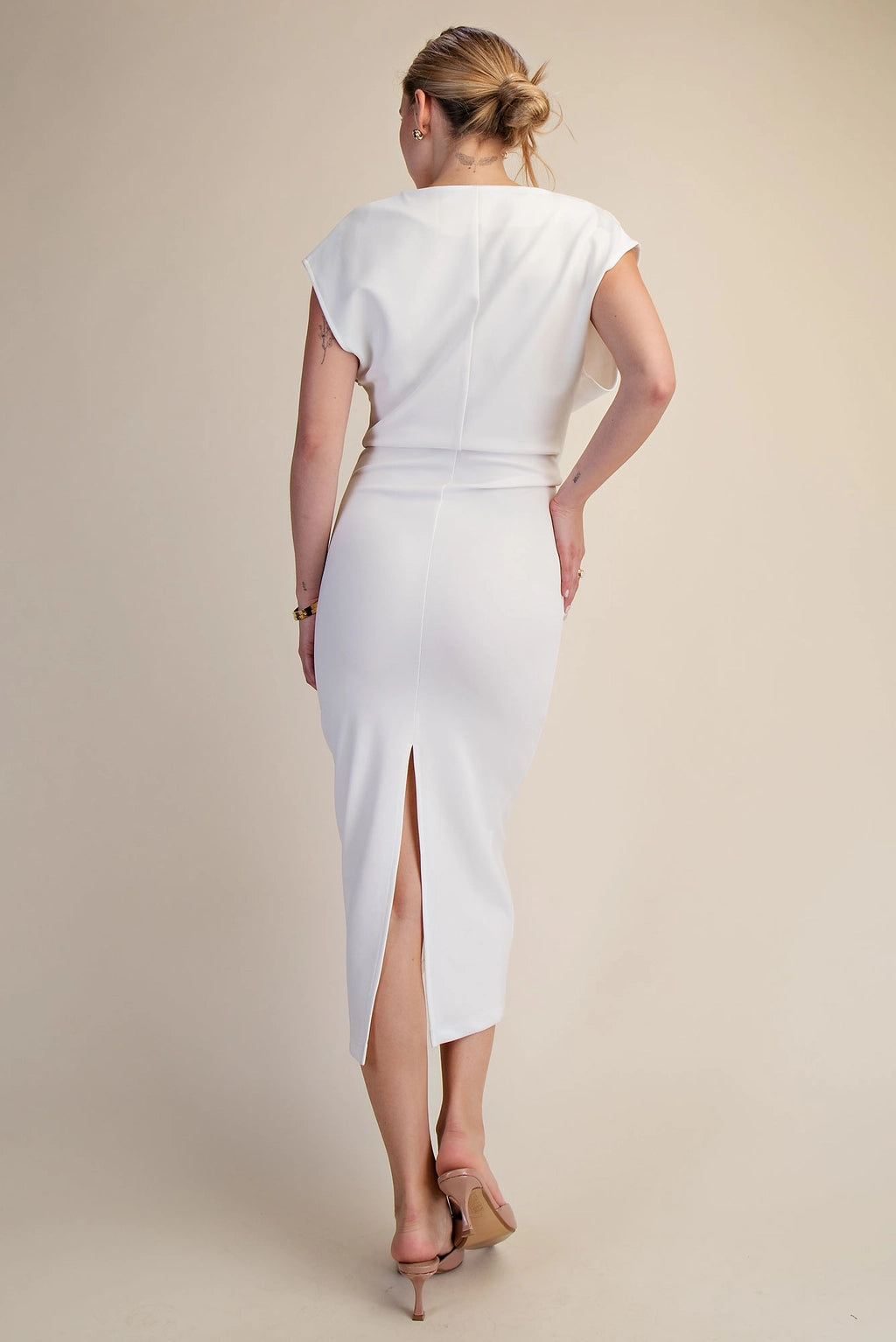 Midi White Cocktail Dress
