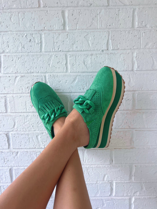 Green Mule Shoes