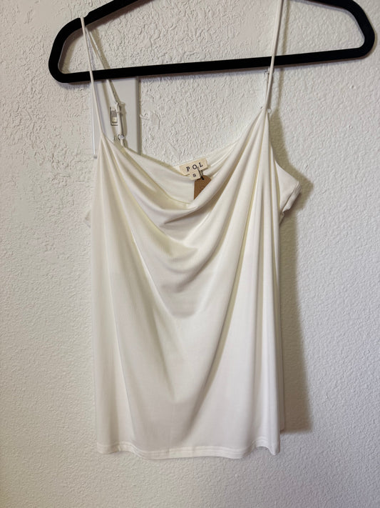 White Waterfall Tank Top