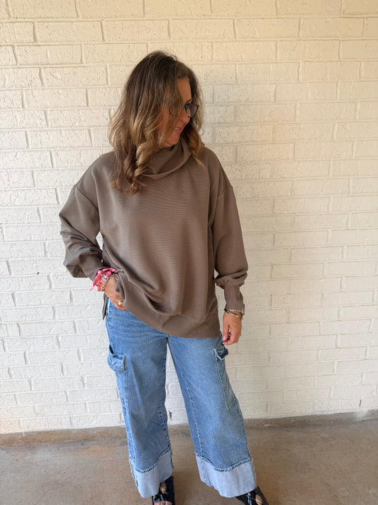 Long Sleeve Toupe Top