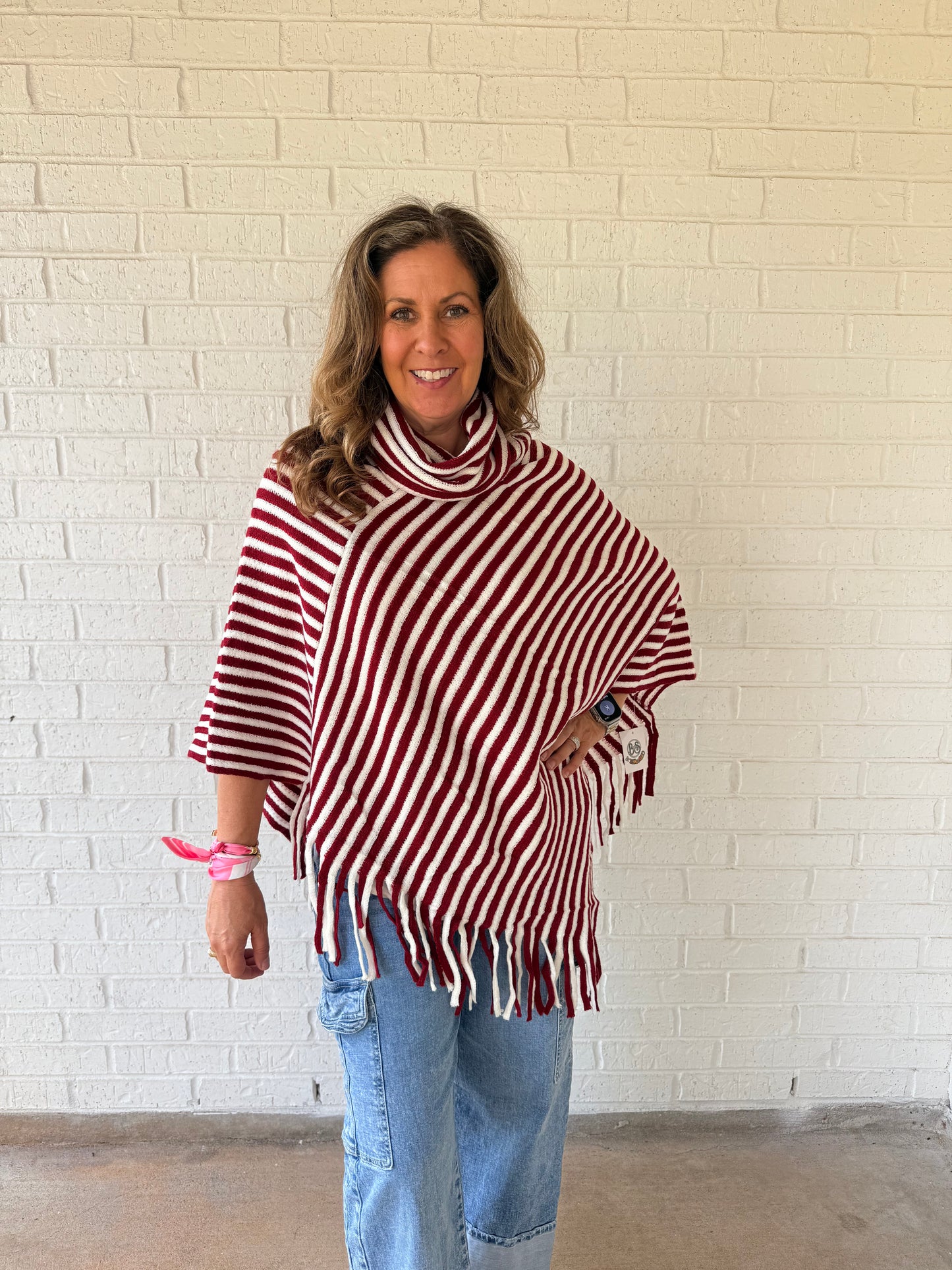Stripe Poncho