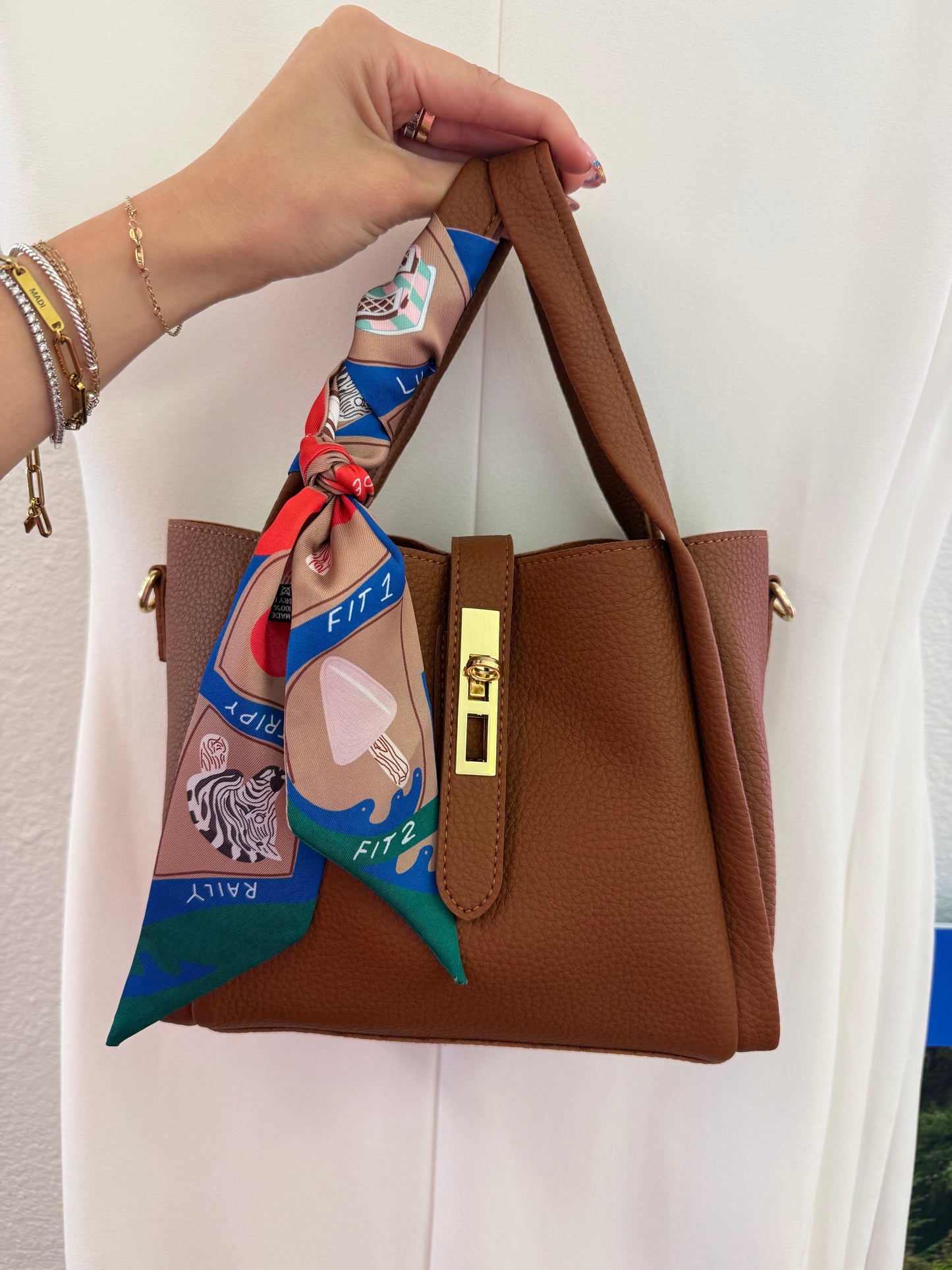 Brown Bucket Purse