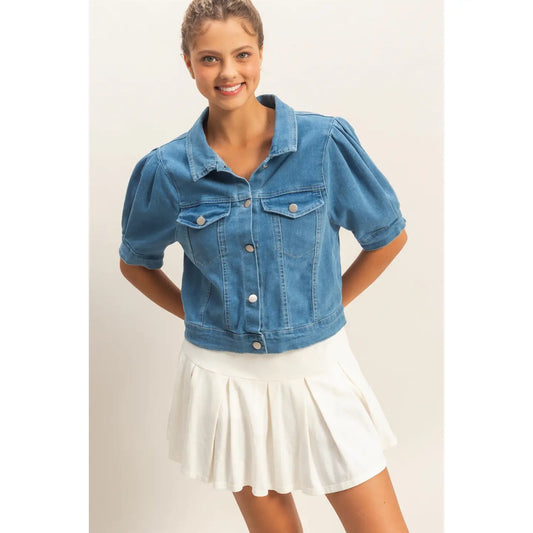 Denim top