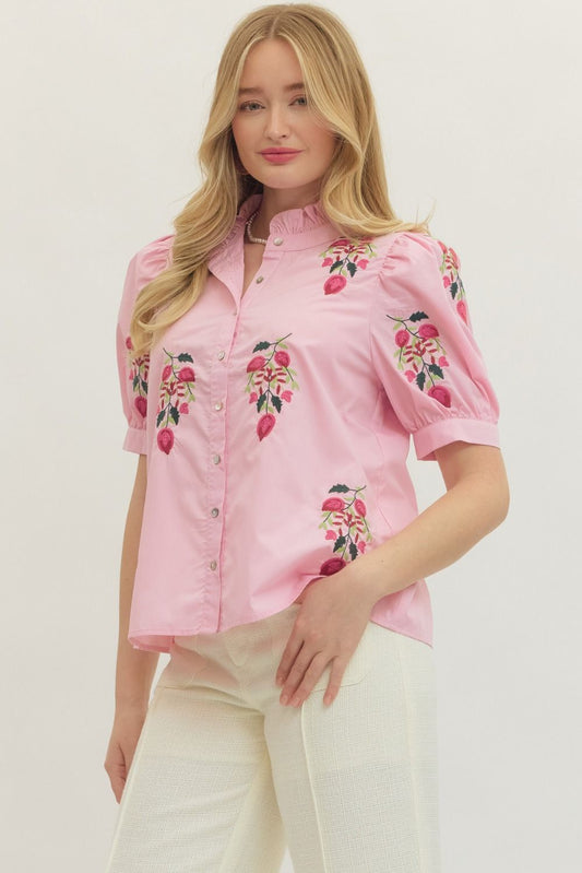 Bubblebum Pink Short Sleeve Top